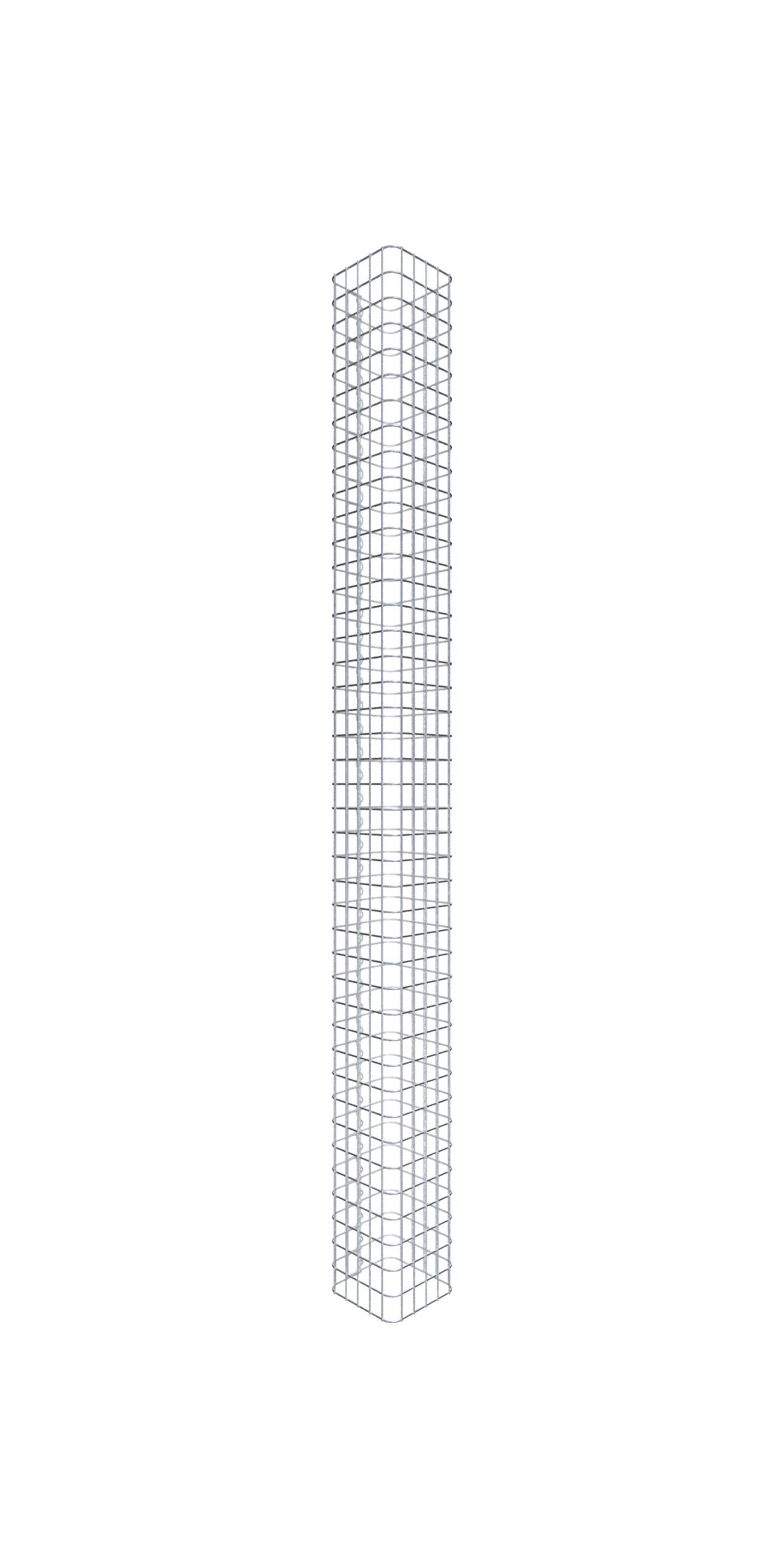 Kolumna gabionowa 27 x 27 cm MW 5 x 5 cm kwadratowa - Wysokość: 2,10 m