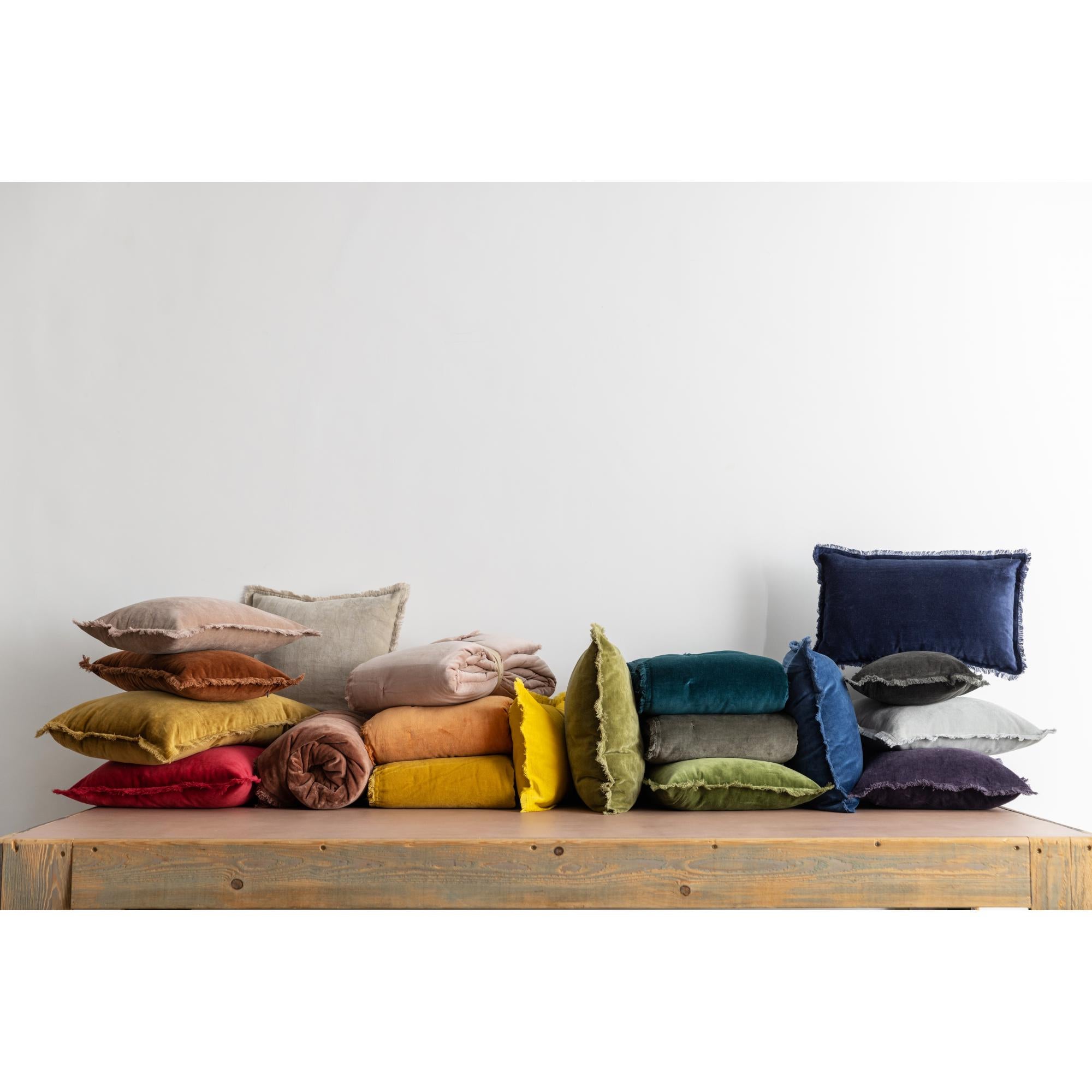 Plaid uni Fara ambre 135 x 200 cm Vivaraise - 4