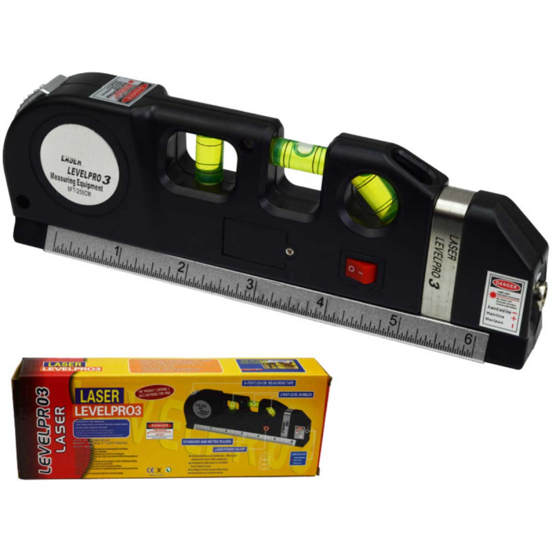 4in1 Multipurpose Measuring Instrument Spirit Level with Metric Rulers ...