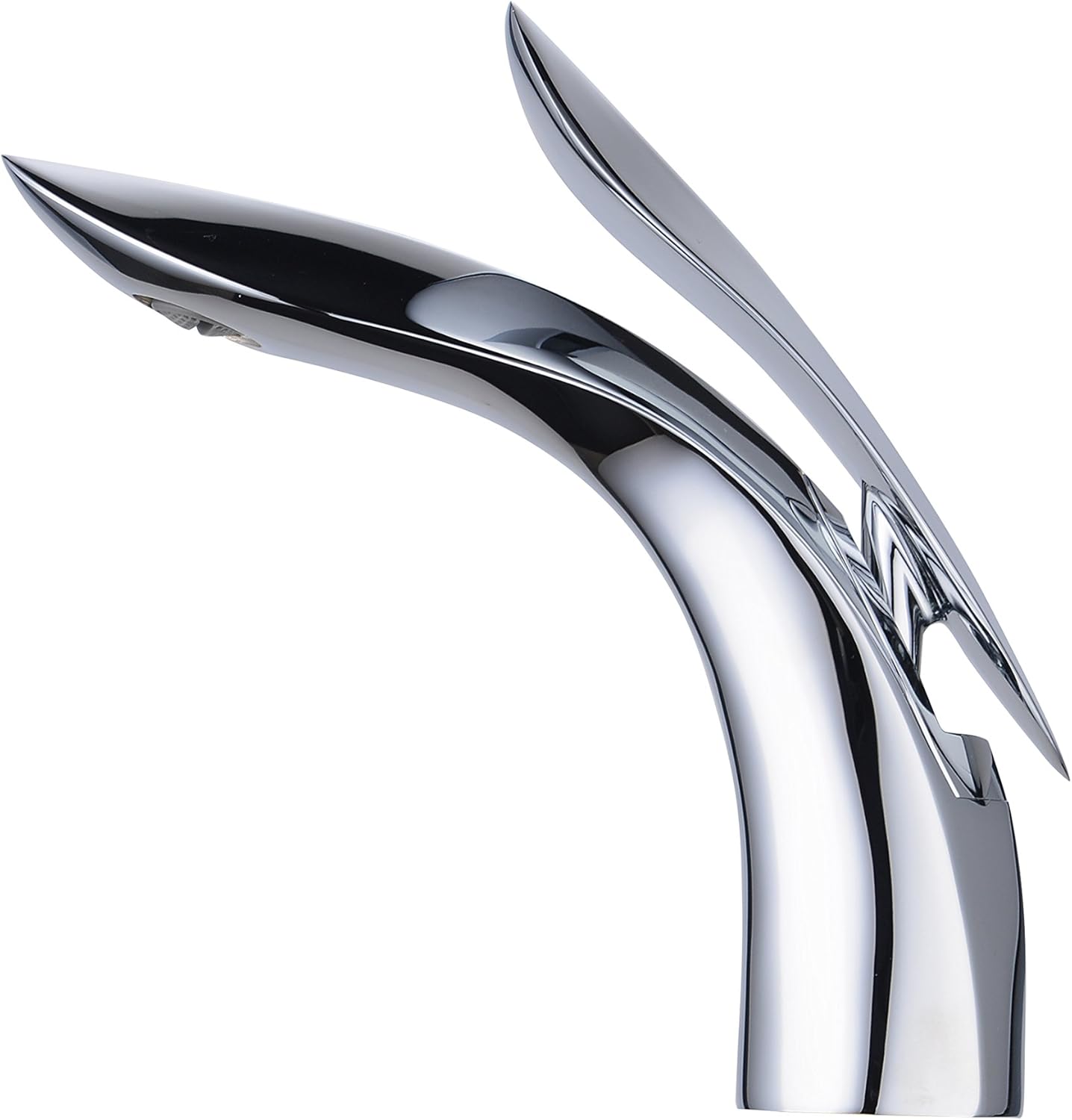 Bateria umywalkowa do łazienki, chromowana bateria umywalkowa jednouchwytowa, odpowiednia do umywalek jednootworowych