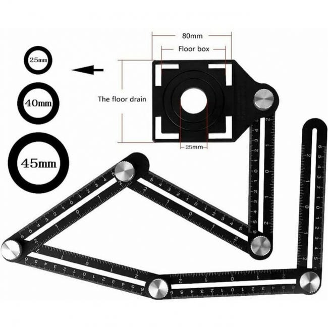 Multi Righello Di Misurazione In Lega Di Alluminio Strumento