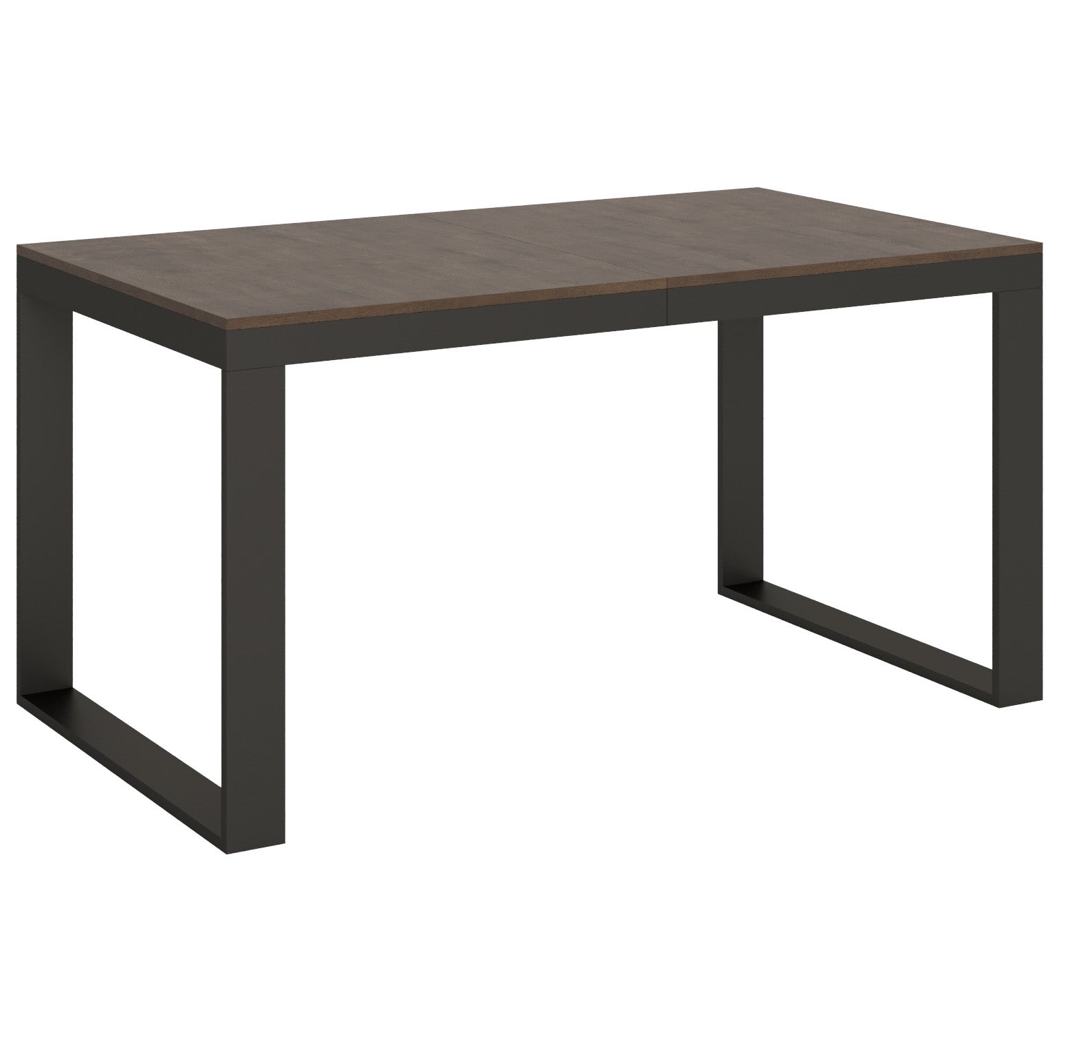 Stół rozkładany 90x160/264 cm Tecno Evolution orzech z ramą antracytową