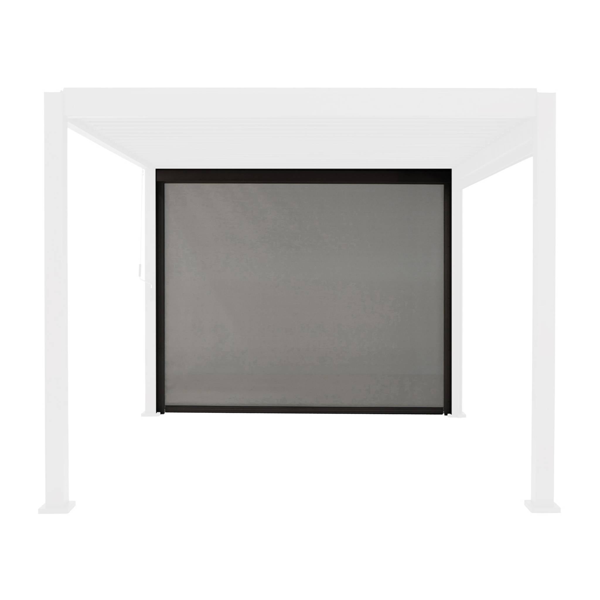 Store gris pour pergola bioclimatique – Triomphe – 3m. aluminium et textilène - 3
