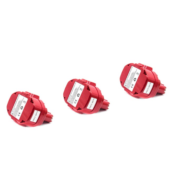 Lot de 3 batteries type 1422 pour MAKITA 3000mAh 14.4V - Visiodirect Lot de 3 batteries type 1422 pour MAKITA 3000mAh 14.4V - Visiodirect