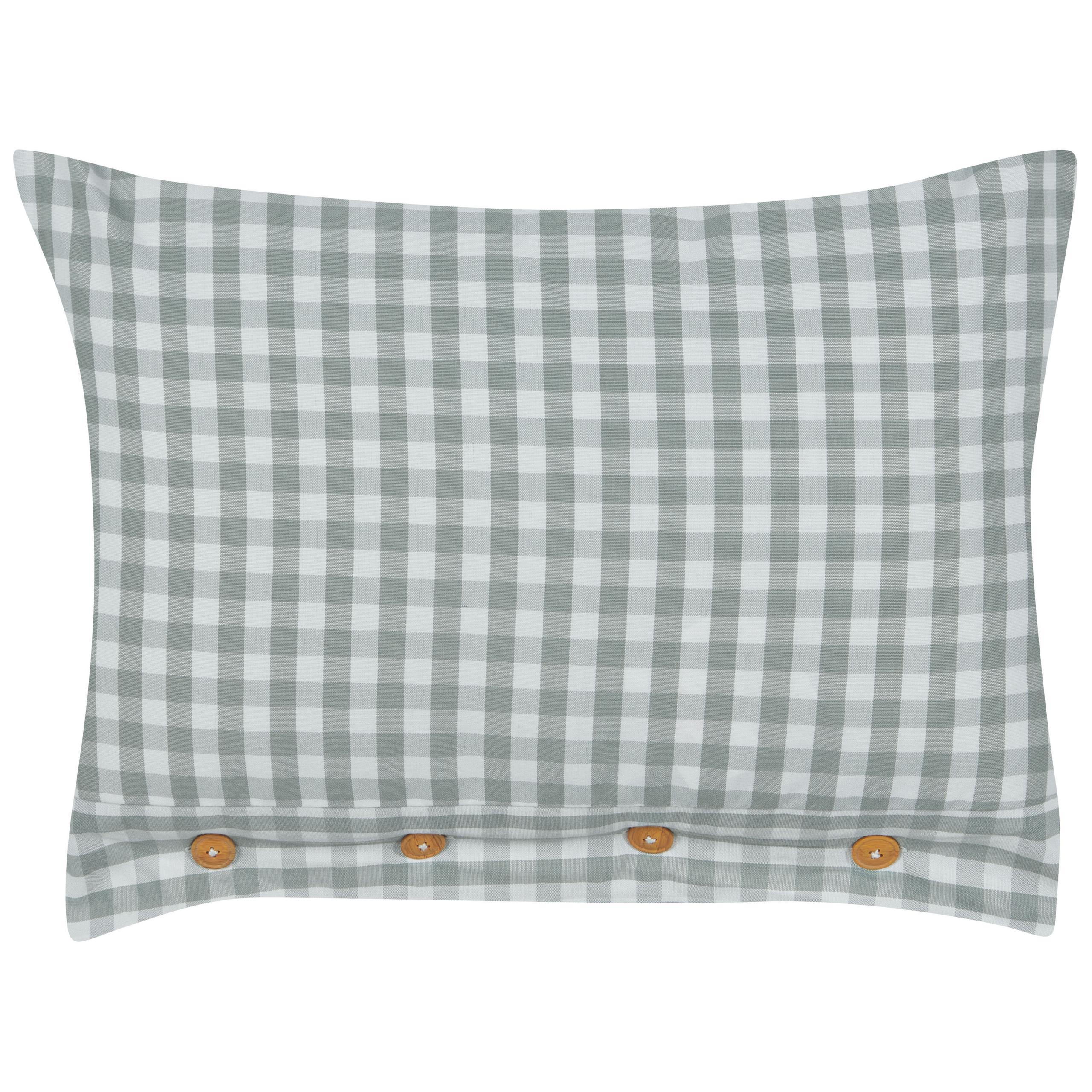 Beliani cojín decorativo talya 40 x 60 cm de cuadros verde menta