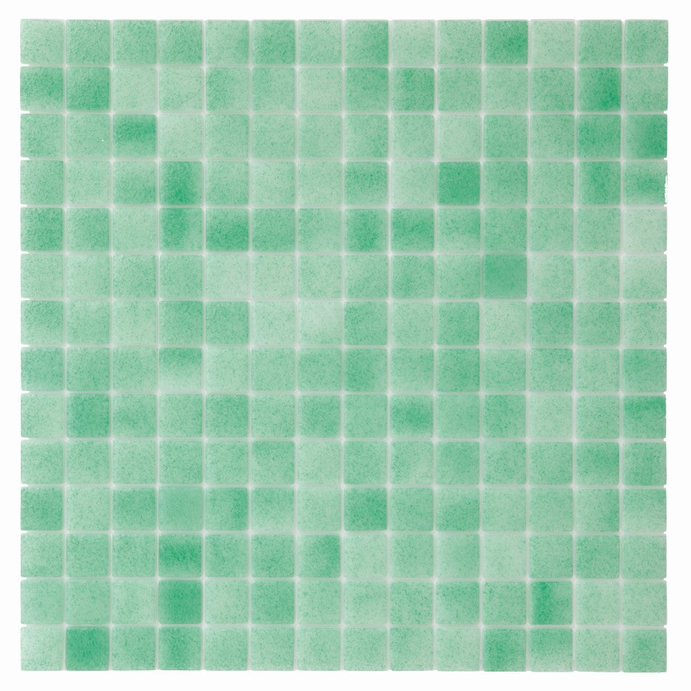Mosaïque émaux de verre Color vert nuancé 2.5x2.5 cm - 2