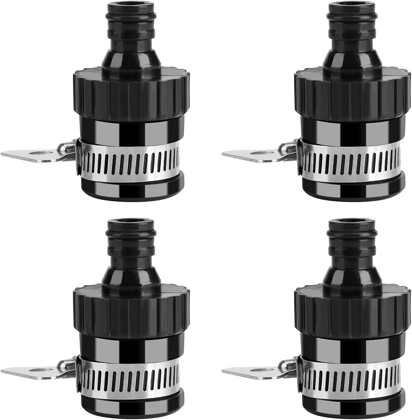 Adapter do kranu, uniwersalne złącze do kranu, złącze do węża ogrodowego (średnica < 20 mm) (4 szt.)