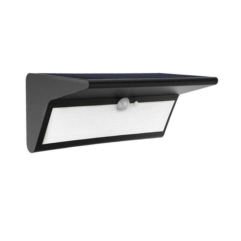 Lampa solarna z czujnikiem ruchu, solarne oświetlenie ogrodowe, wodoodporne oświetlenie zewnętrzne IP65, 4 tryby, ciepła barwa światła 3000 K