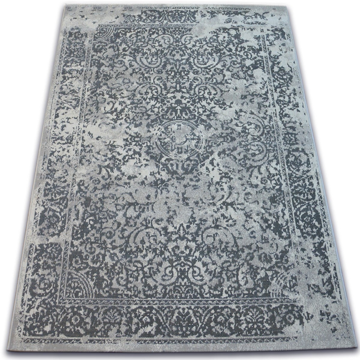 Dywan Vintage 22208/356 szary rozeta klasyczny 160x230 cm