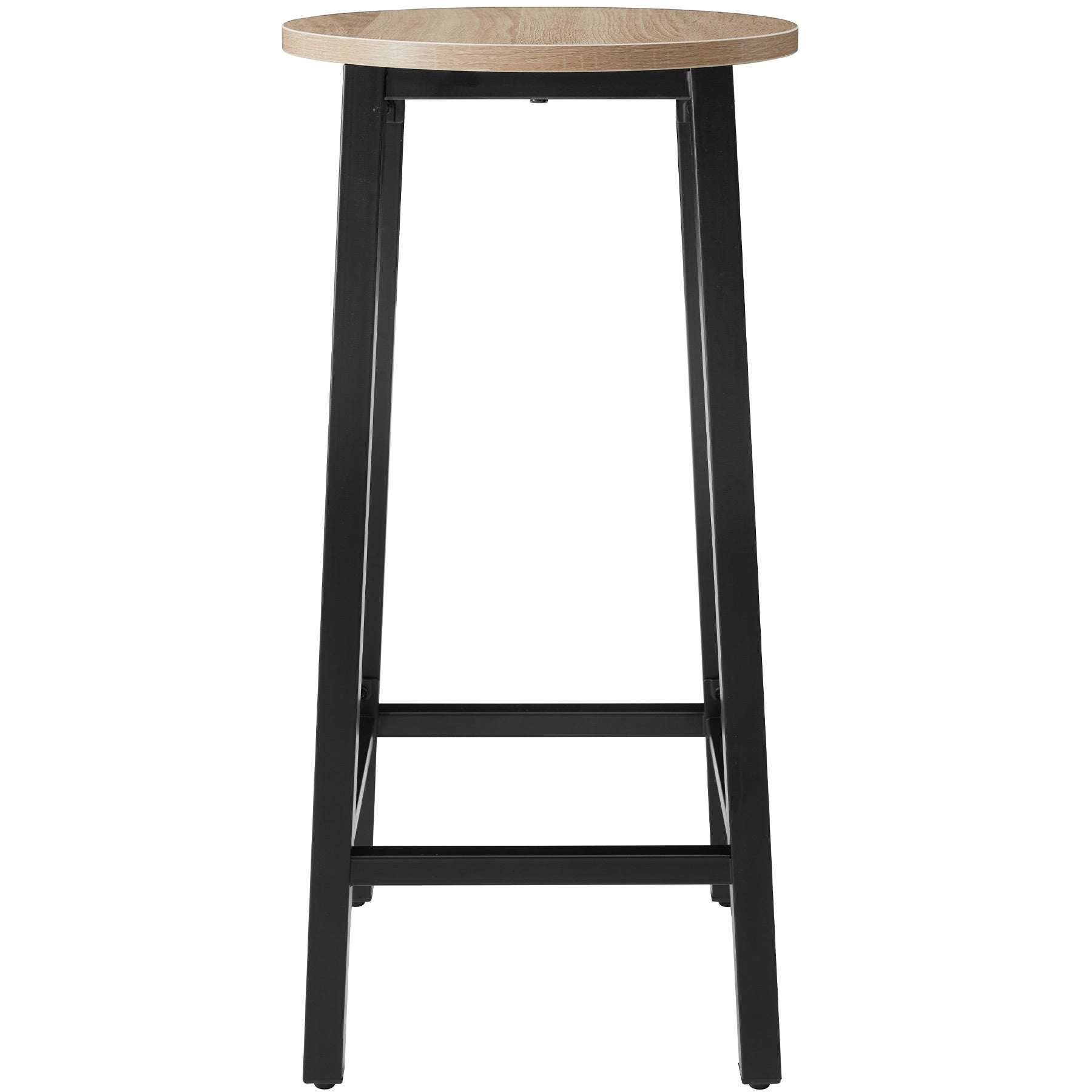 Tectake 2 Tabourets de bar Corby - Bois clair industriel, Chêne Sonoma - 8