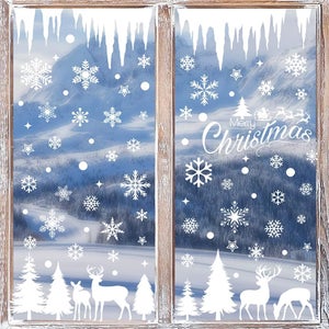 Stickers Vitres Noel,autocollant Noel Fenetre,noël Mural Autocollant Decoration Sticker Noel Pour Fenetre Vitrine Vitre Colore A36 99088725