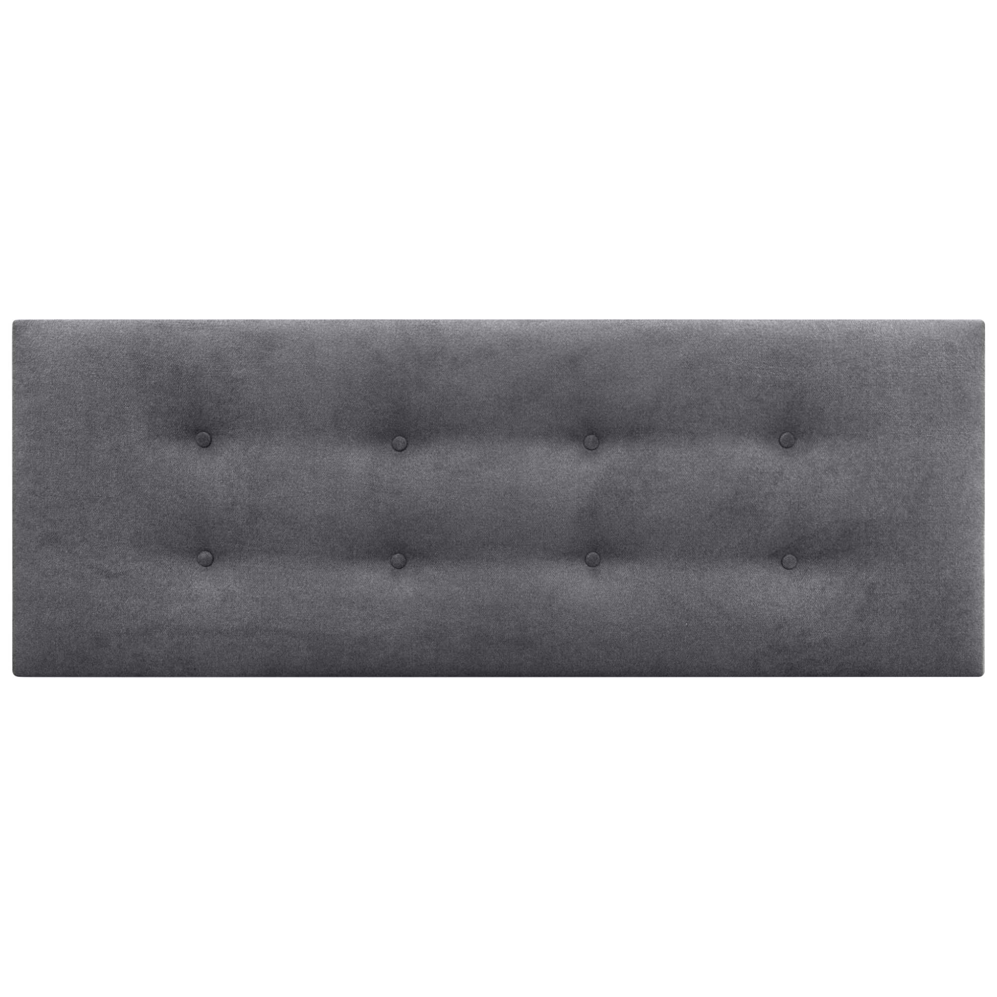 DHOME Cabecero de Tela AQUALINE Pro con 2 hileras de Botones Cabezal tapizado Cama Lujo (Gris Ceniza, 135cm) - 3