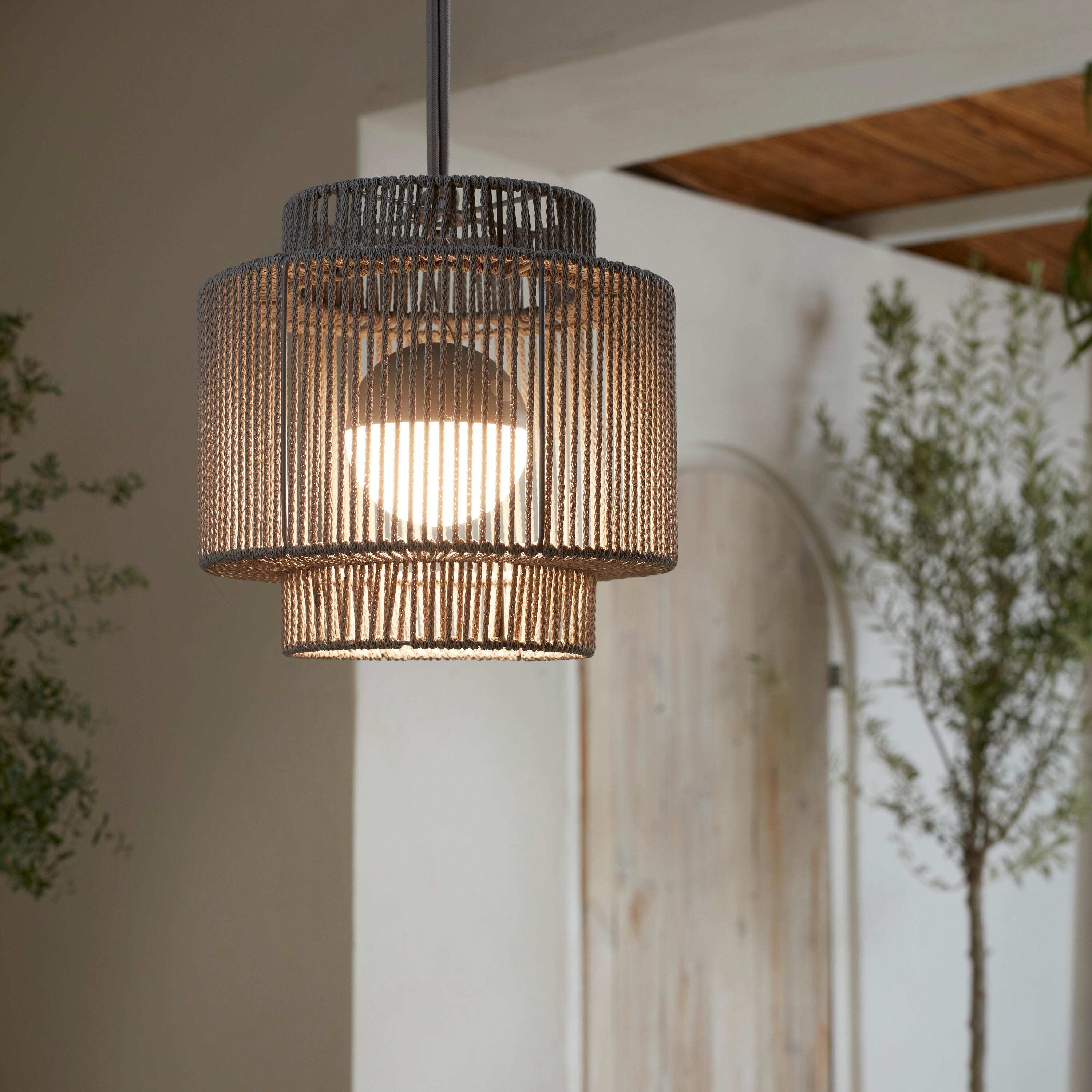 Lampa wisząca ogrodowa Corda IP54 LED Inspire