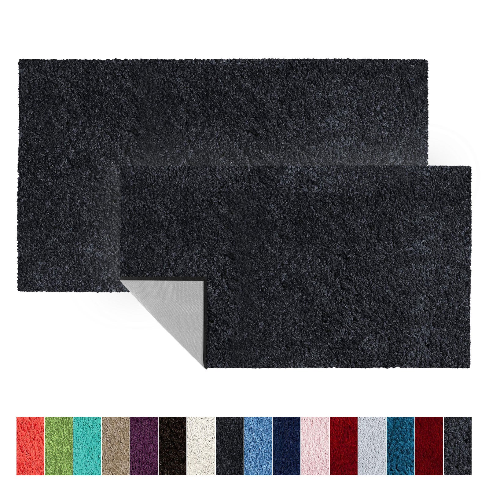 Tapis Extérieur, Tapis Antidérapant Très Absorbant SKY Rouge-Noir 60 X 90 Cm 91978171