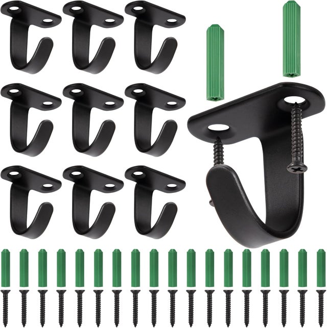 Ganci da soffitto e da parete in acciaio inox 10 pezzi ideali per cappotti e asciugamani