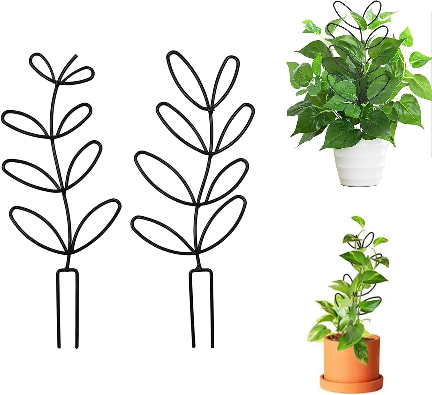 30 Pezzi Clip E Supporti Per Piante Rampicanti – Tralicci Da Giardino In Plastica, 4 Misure (6-13.7 Cm), Per Steli E Fiori - 3