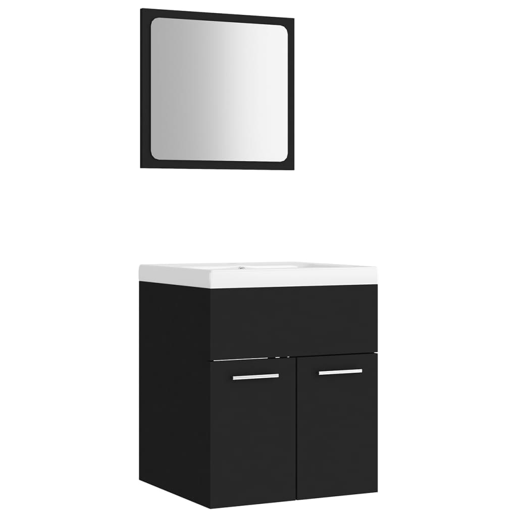 FAF-NEUF* Ensemble de meubles de salle de bain 3 pièces - chêne noir
