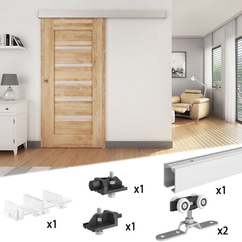 Système coulissant SLID'UP 170 pour 1 porte jusqu'à 900 mm - rail 1,8 m - 120 kg - 2