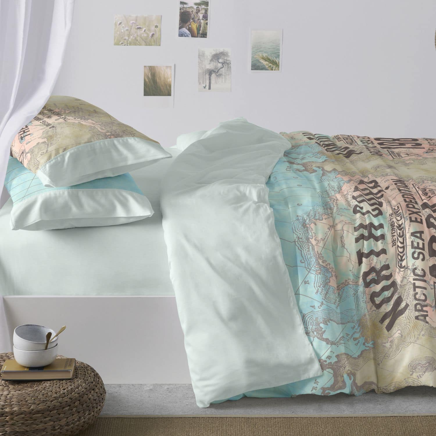 Funda Nu00f3rdica Real Madrid, 50% Algodu00f3n 50% Poliu00e9ster, Azul