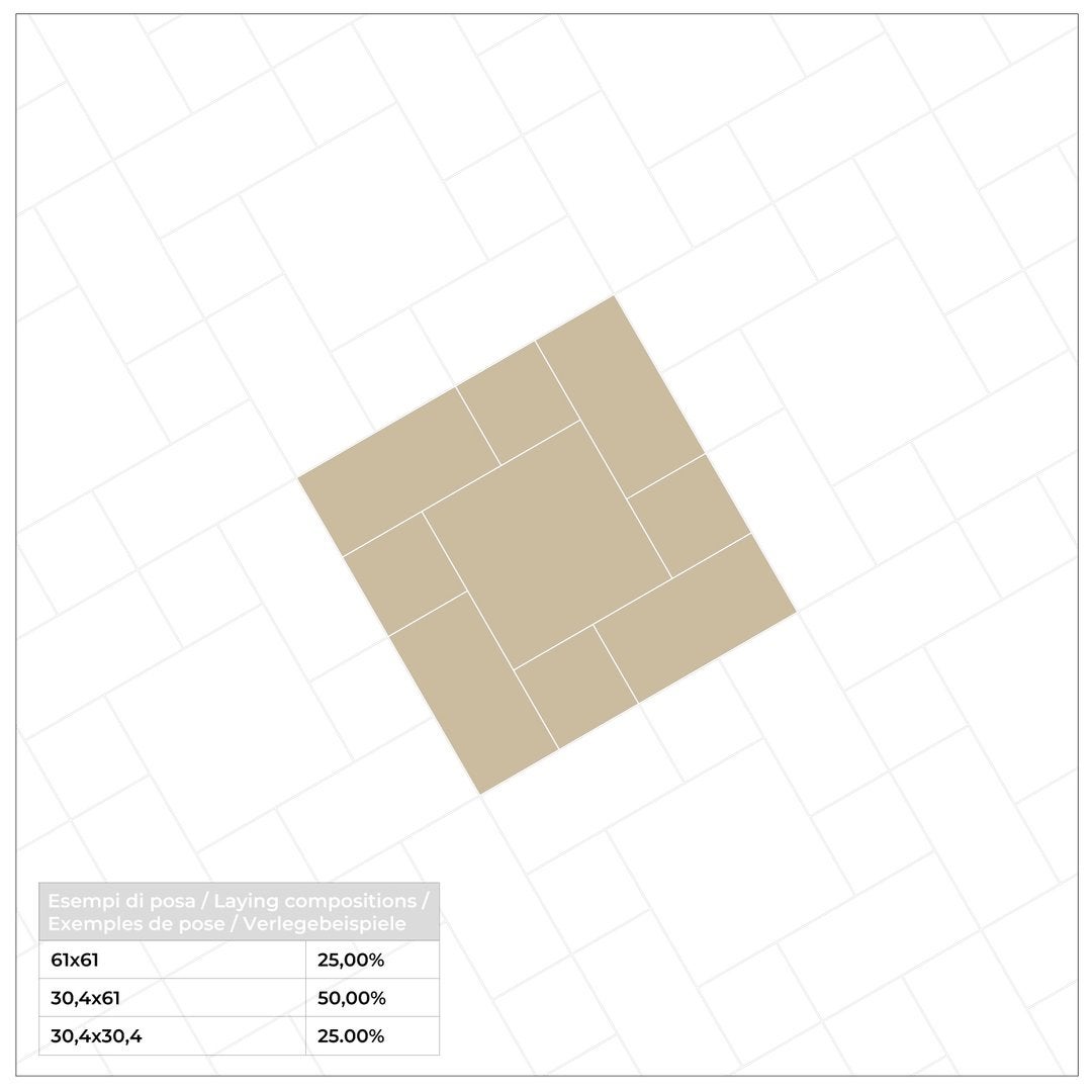 Pietra di Marsiglia Beige Outdoor - Piastrelle 30,4x30,4 cm R11 9 mm - CSM 3001 30x30 GRIP R11 9 mm - 6