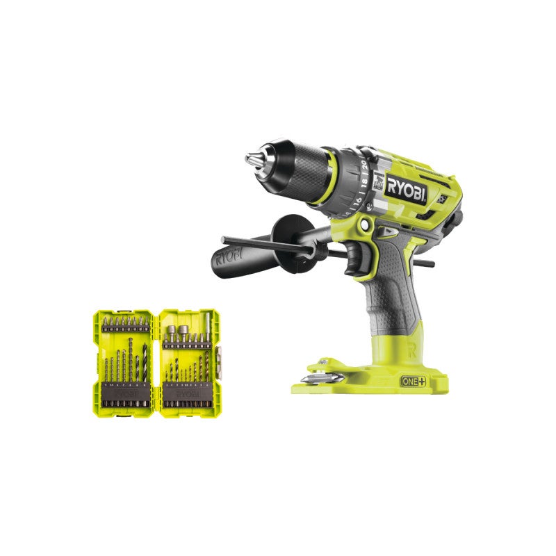 RYOBI Perceuse-visseuse à Percussion Brushless E-torque 18V ONE Batteries Lithium 2x 20 Ah R18pd5 220s Ryobi 41204308
