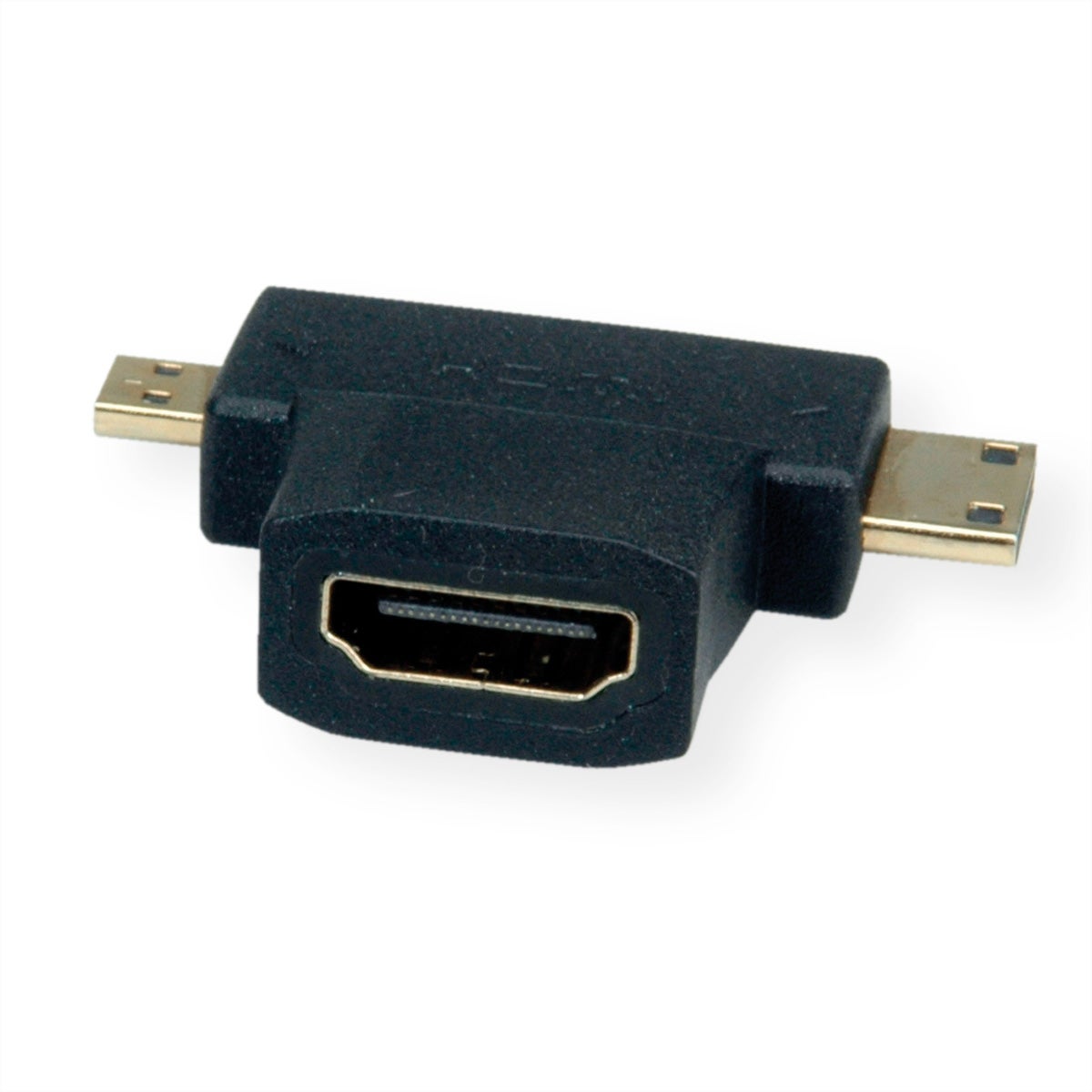 VALUE Adaptateur HDMI T HDMI - HDMI Mini + HDMI Micro | Leroy Merlin