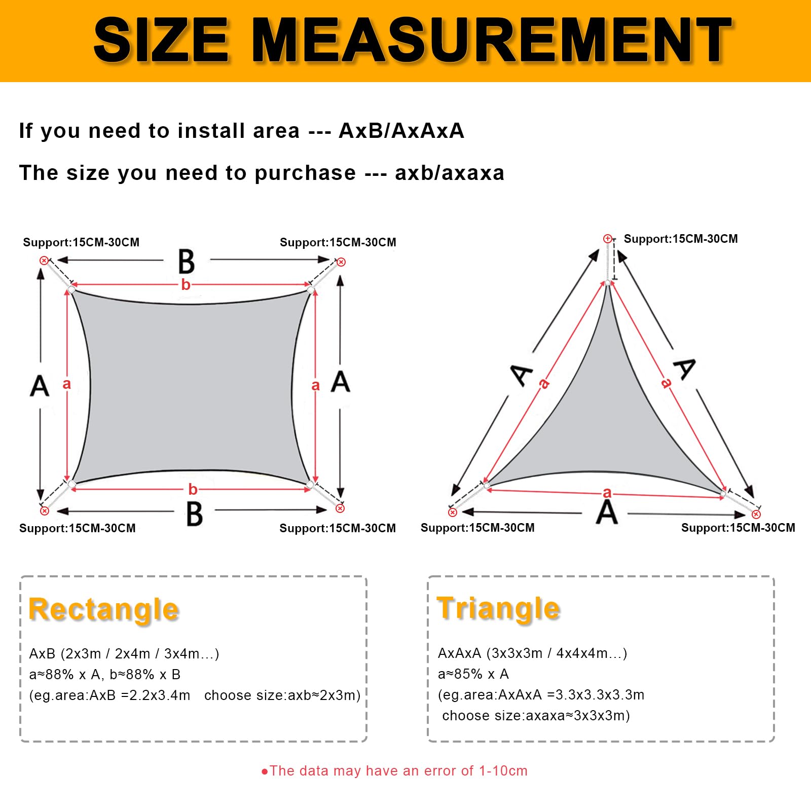 Voile d'ombrage imperméable triangulaire 3,6x3,6x3,6m Protection Rayons UV pour Extérieur Terrasse Patio Jardin-Gris - 2