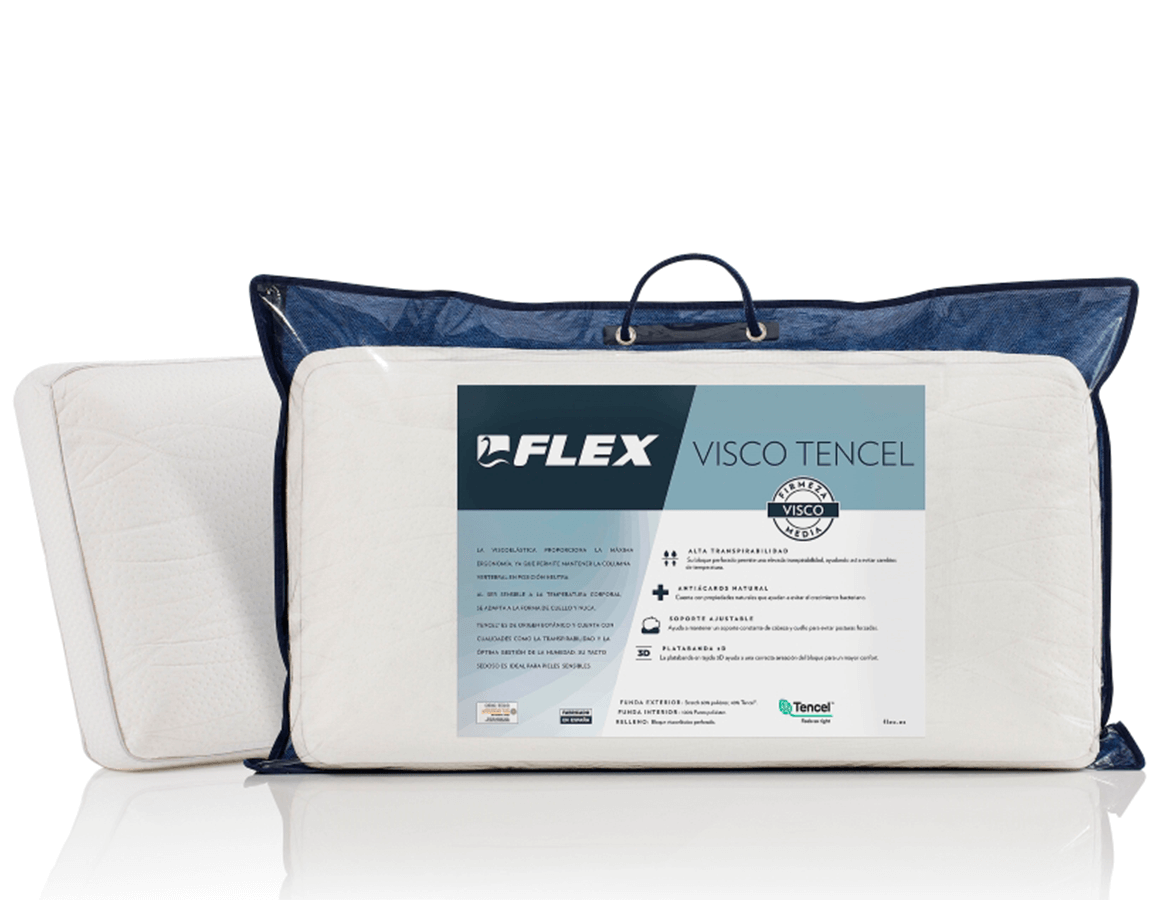 Almohada viscoelástica flex visco tencel - 90 cm