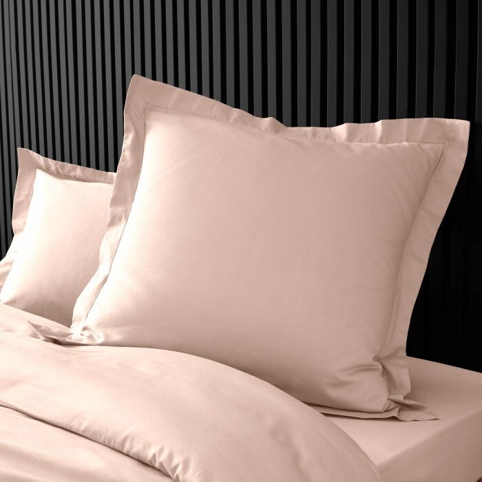 Taie d’oreiller 63 x 63 cm en percale Nude – Volant plat & point bourdon - 5