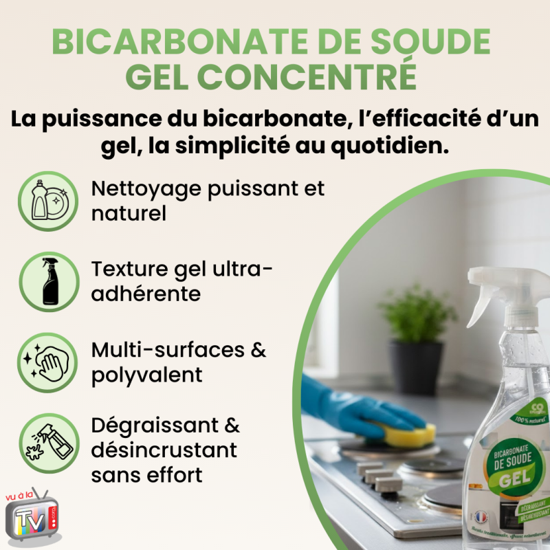 VENTEO - Bicarbonate de Soude en Gel Concentr | Acide citrique Pour  Entretien Cuisine et Surfaces Alimentaires | Usage Liquide Vaisselle, Plans  de Tr | Leroy Merlin