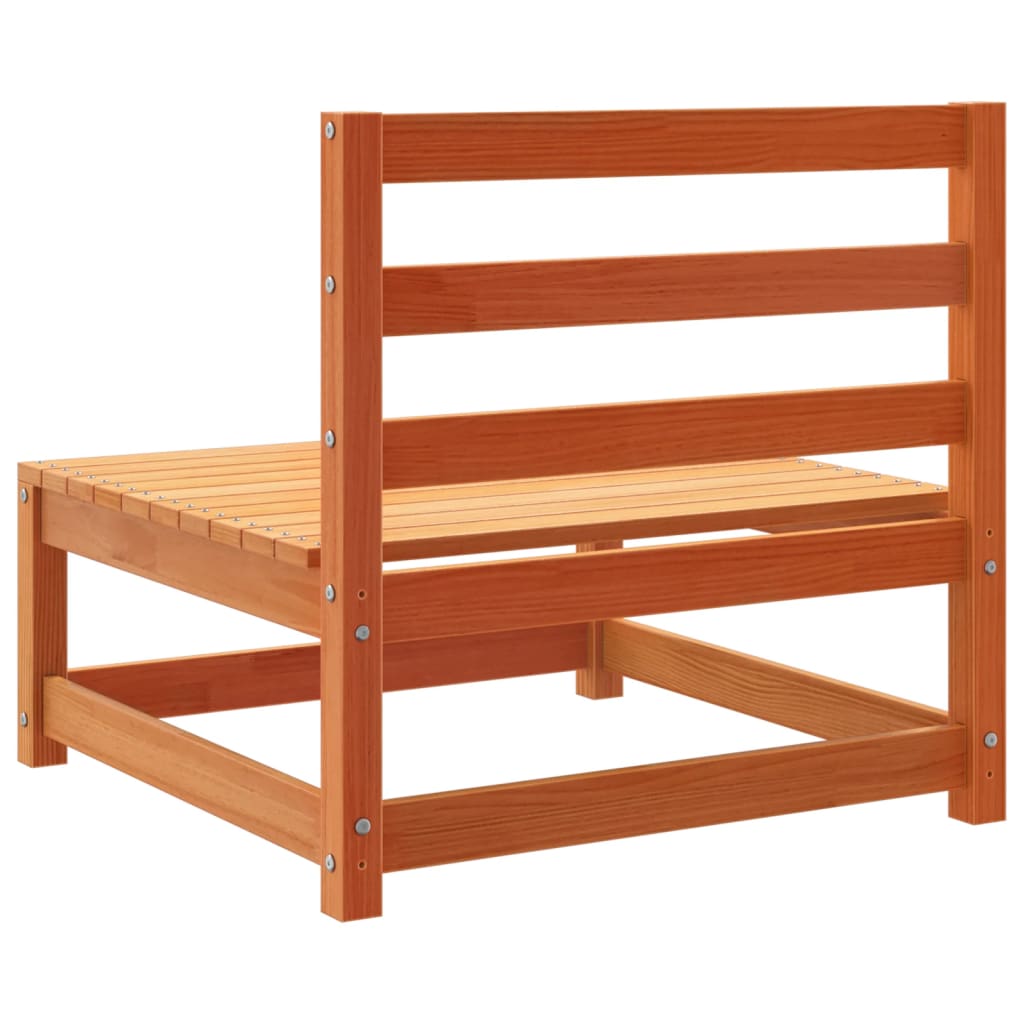 Maison Exclusive - Canapés de jardin cire marron 2 pcs bois de pin massif - 7