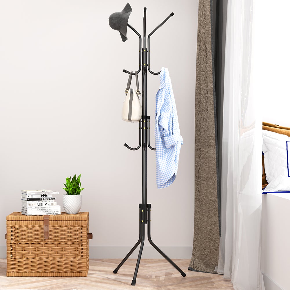 HOMCOM Appendiabiti Da Terra Salvaspazio, Attaccapanni Da Terra, Attaccapanni Da - Foto 8