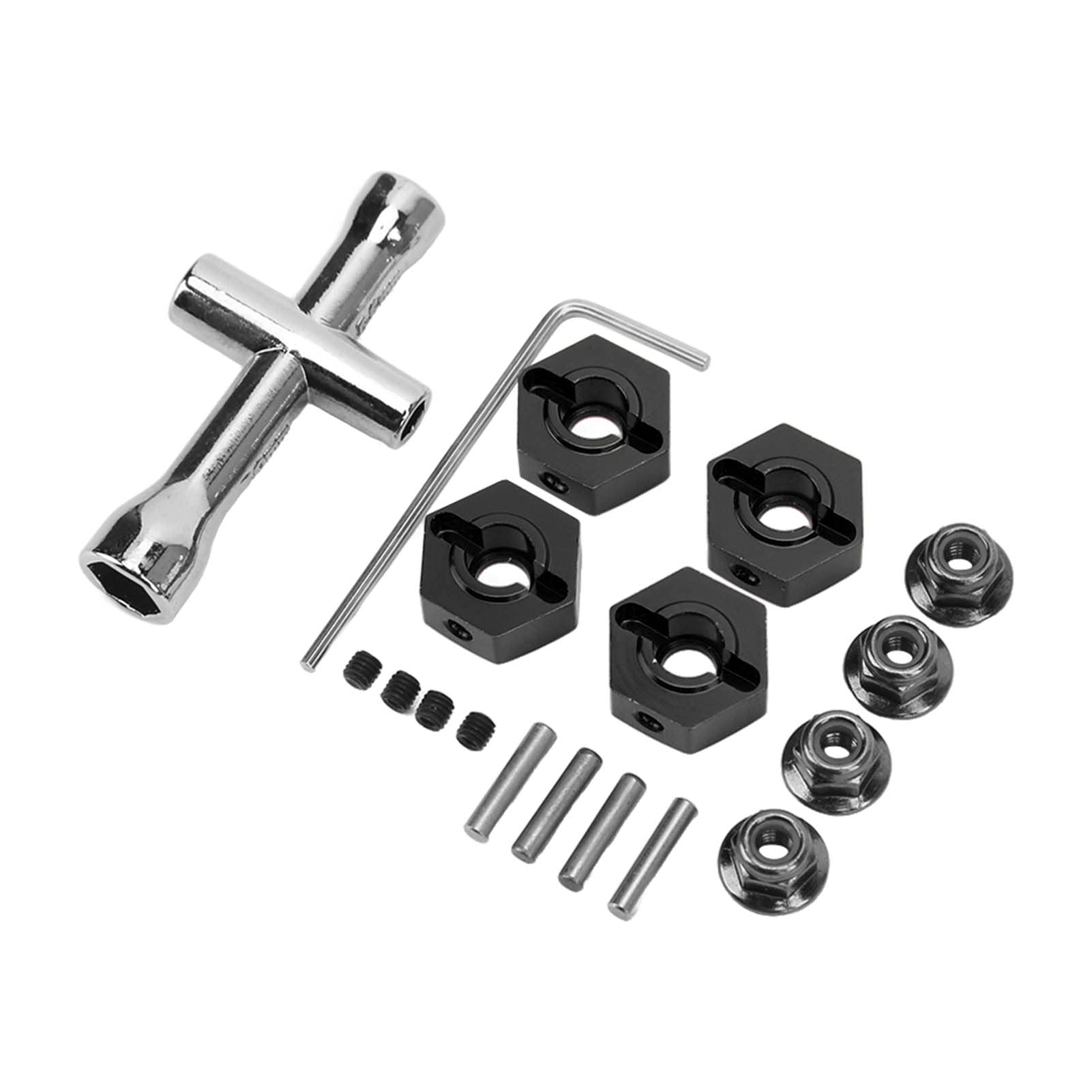 Kit De Moyeu Hexagonal De Roue En Alliage D'aluminium De 14
