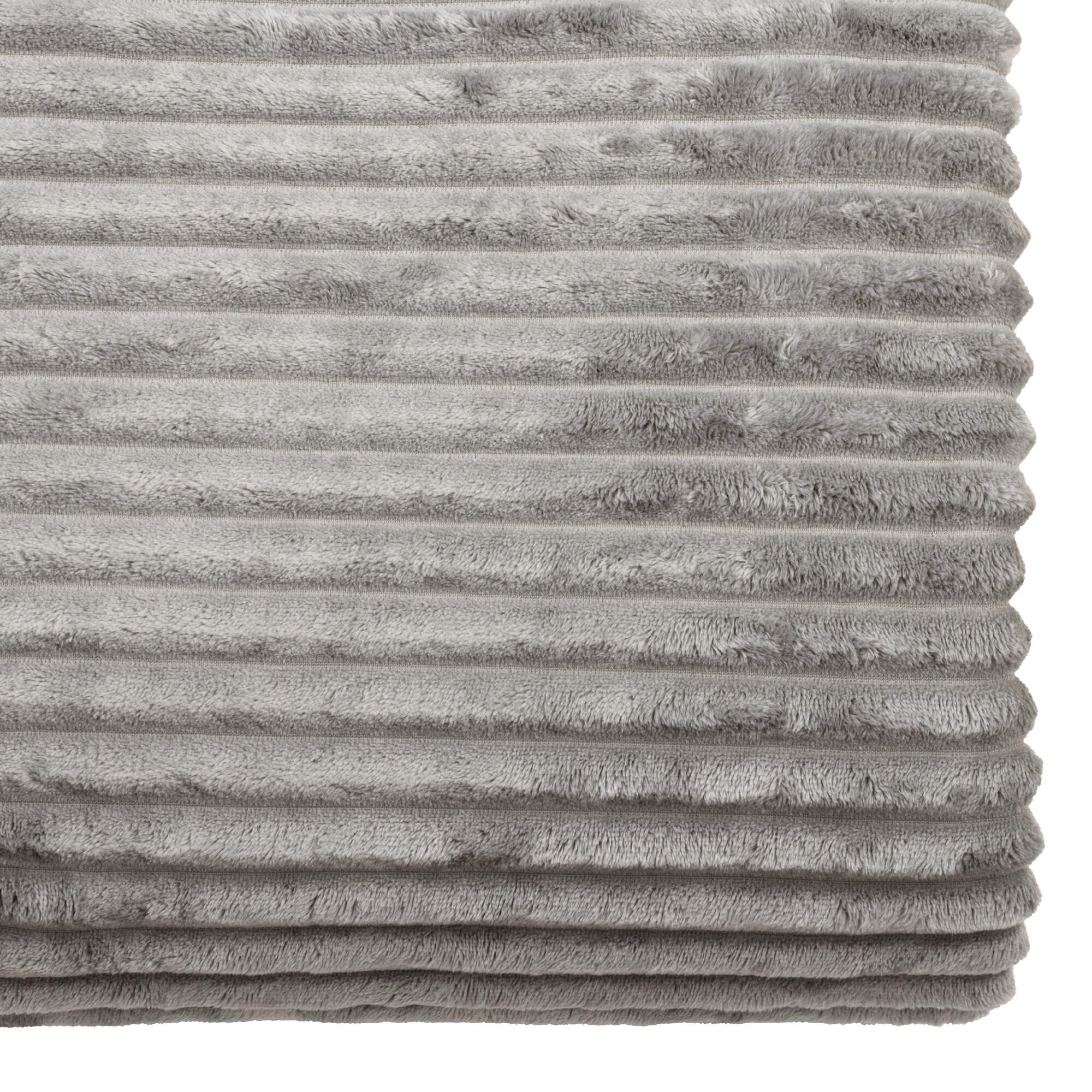 Plaid LENA - 220 x 200 - Gris - Polyester - INSPIRE - 5