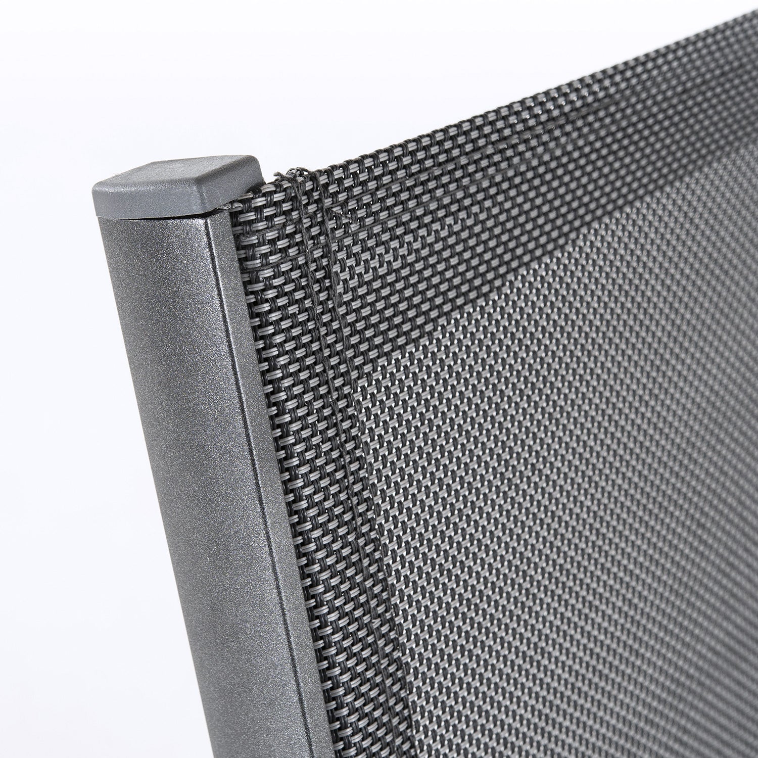 Sillón de terraza en aluminio antracita reforzado de alta estabilidad - 5