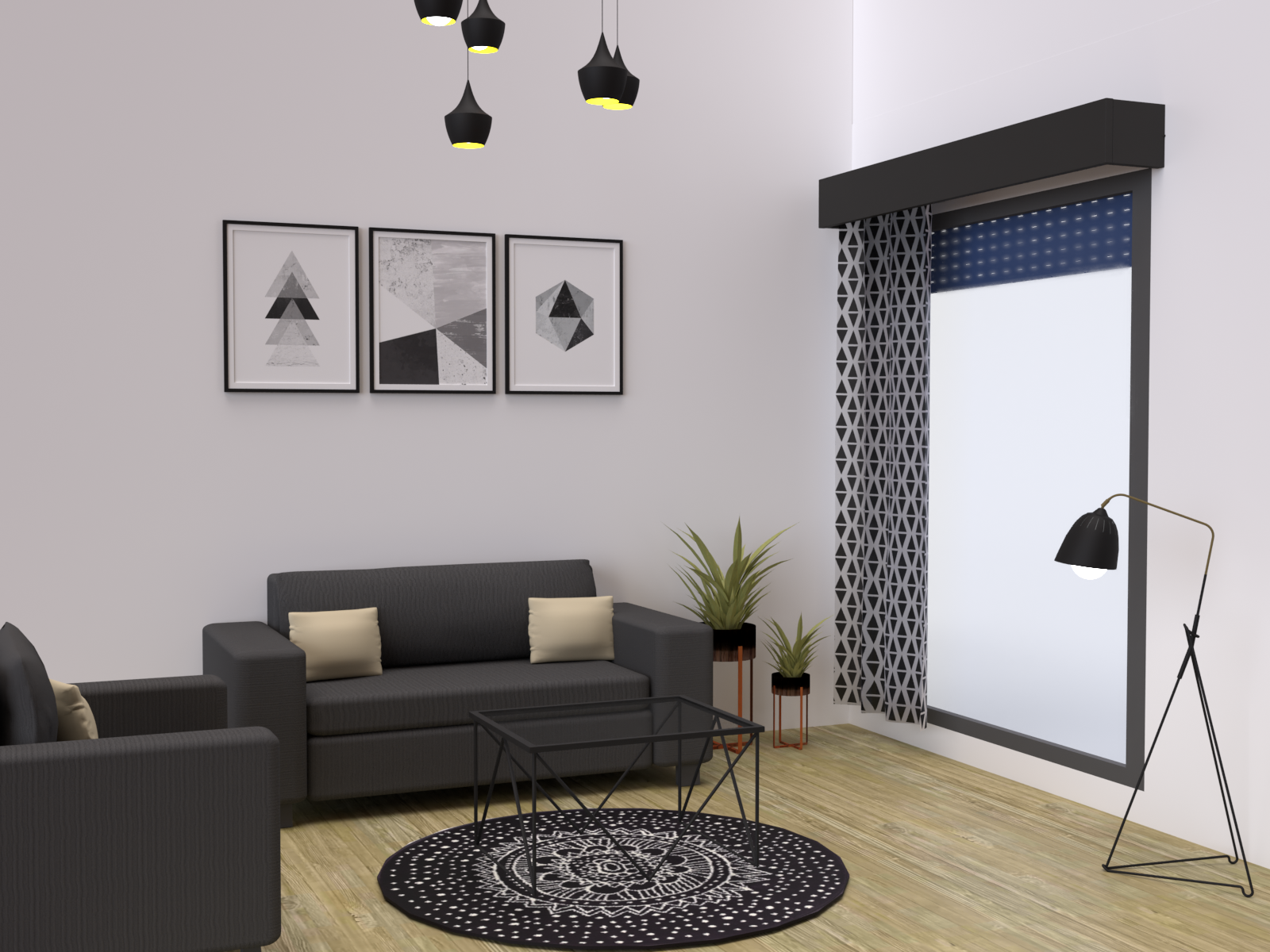 Cache coffre volet roulant 140 cm ATOLE - Gris anthracite RAL7016 - 9