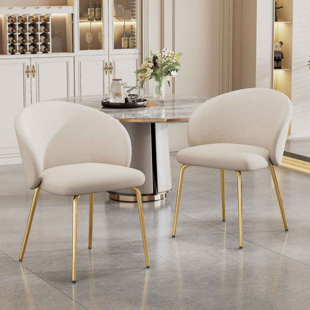 Sedia Da Scrivania Con Braccioli Stile Mid-Century - Gambe In Acciaio, Imbottita, Girevole, Marrone - Foto 8