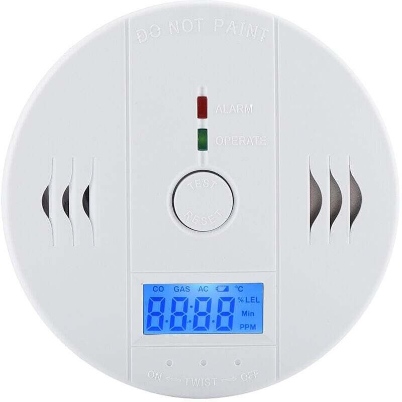 Detector LCD de monoxid de carbon Enowelir Home, alarmă CO, detector de CO