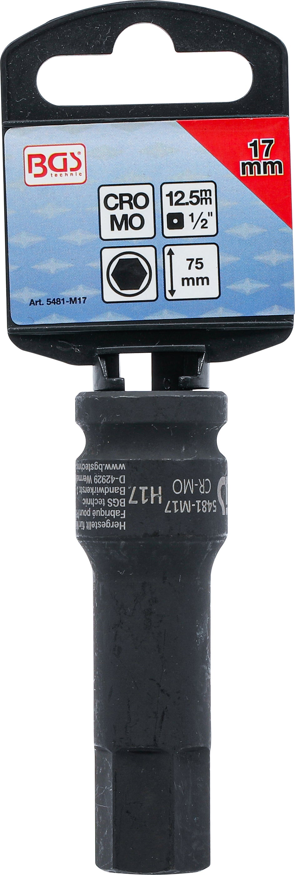 BGS Douille à embouts à choc | longueur 75 mm | 12,5 mm (1/2