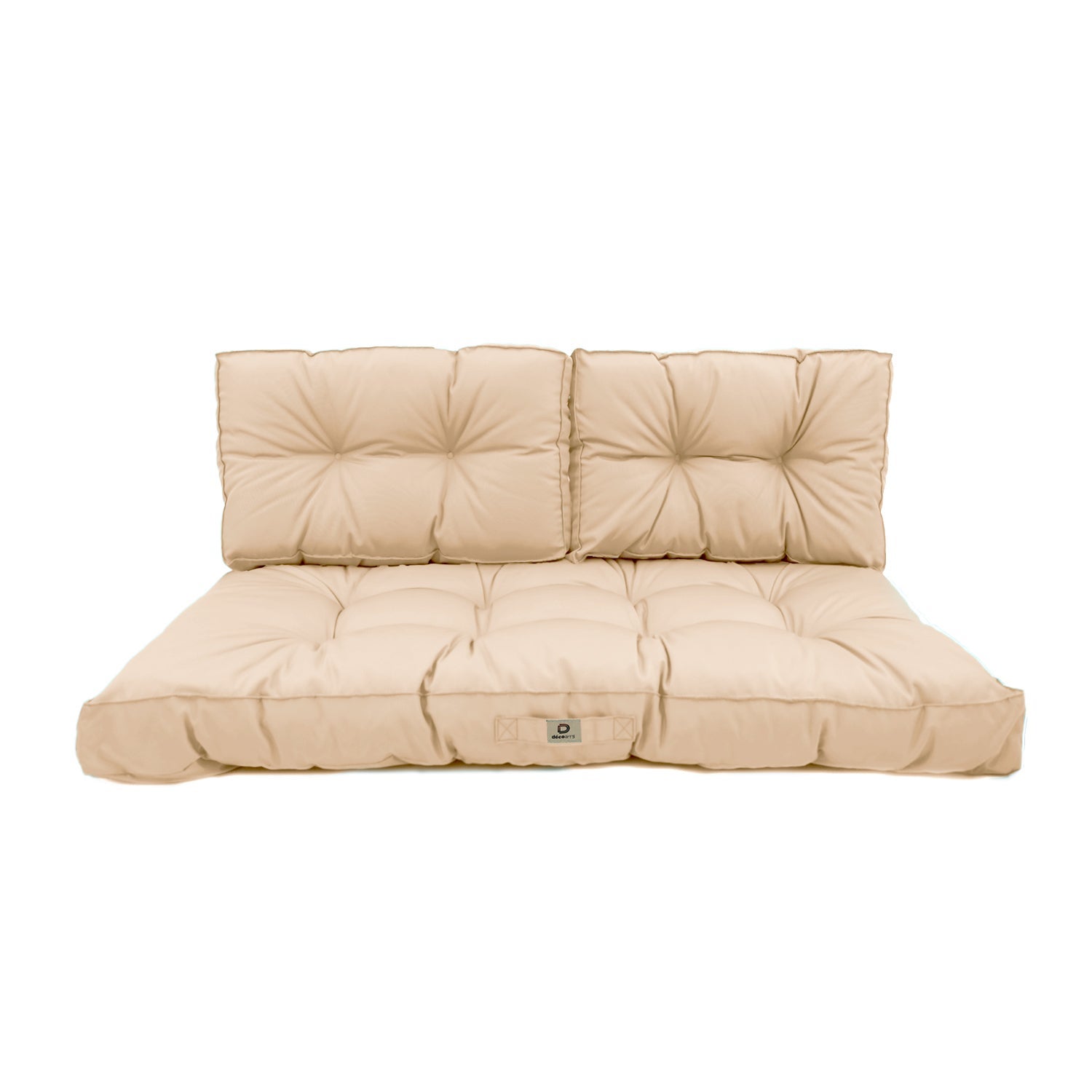 Coussins pour salon de jardin capitonné 120x60cm Beige - 3