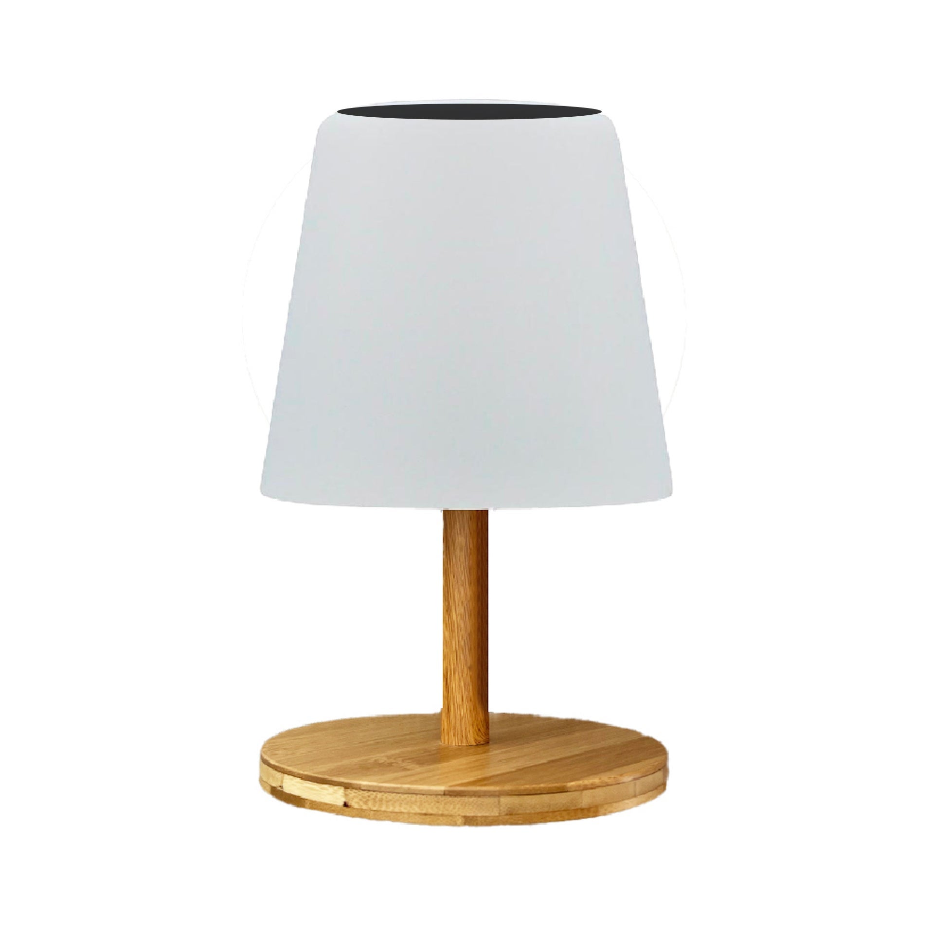 Lampa stołowa solarna STANDY MINI WOOD SOLAR, wys. 25 cm