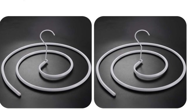 2 cintres spirale - Pour couettes, draps - Ronds