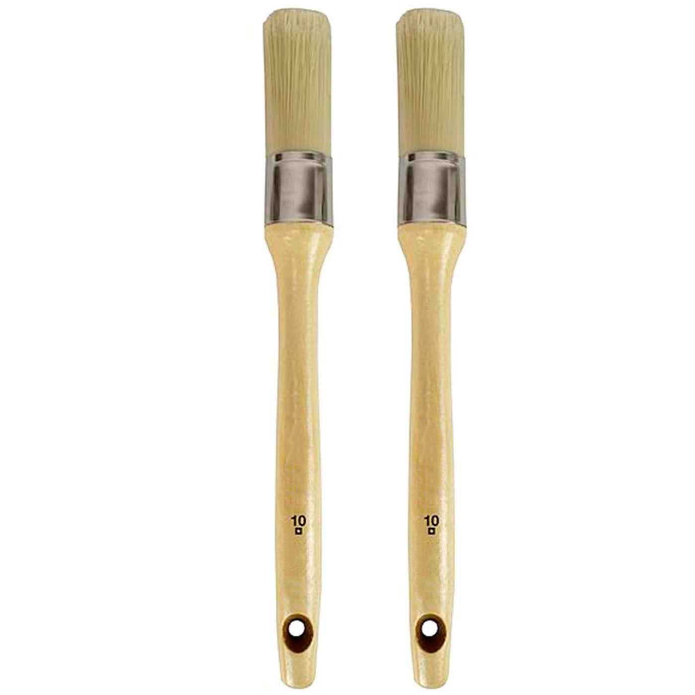 Juego De 8 Brochas Para Pintar Con Mango De Madera – Cerdas De Nylon Para Óleo, Acrílico, Acuarela Y Barnices, 4 Tamaños