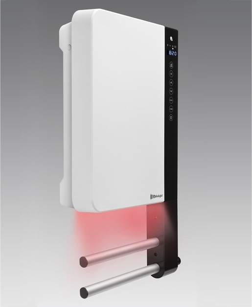 Thermoventilateur programmable mural de couleur blanche Radialight TBWIN013 - blanc