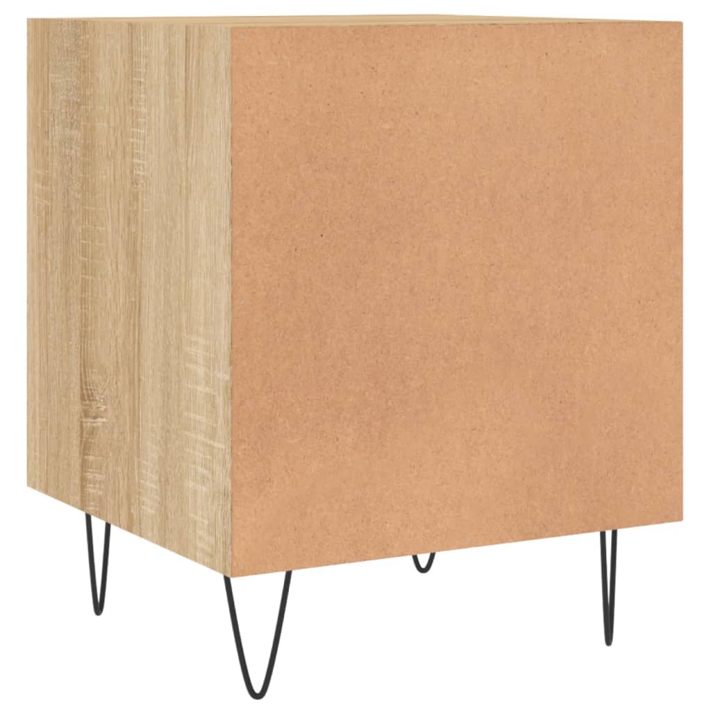 Table de chevet chêne sonoma 40x40x50 cm bois d’ingénierie - 7