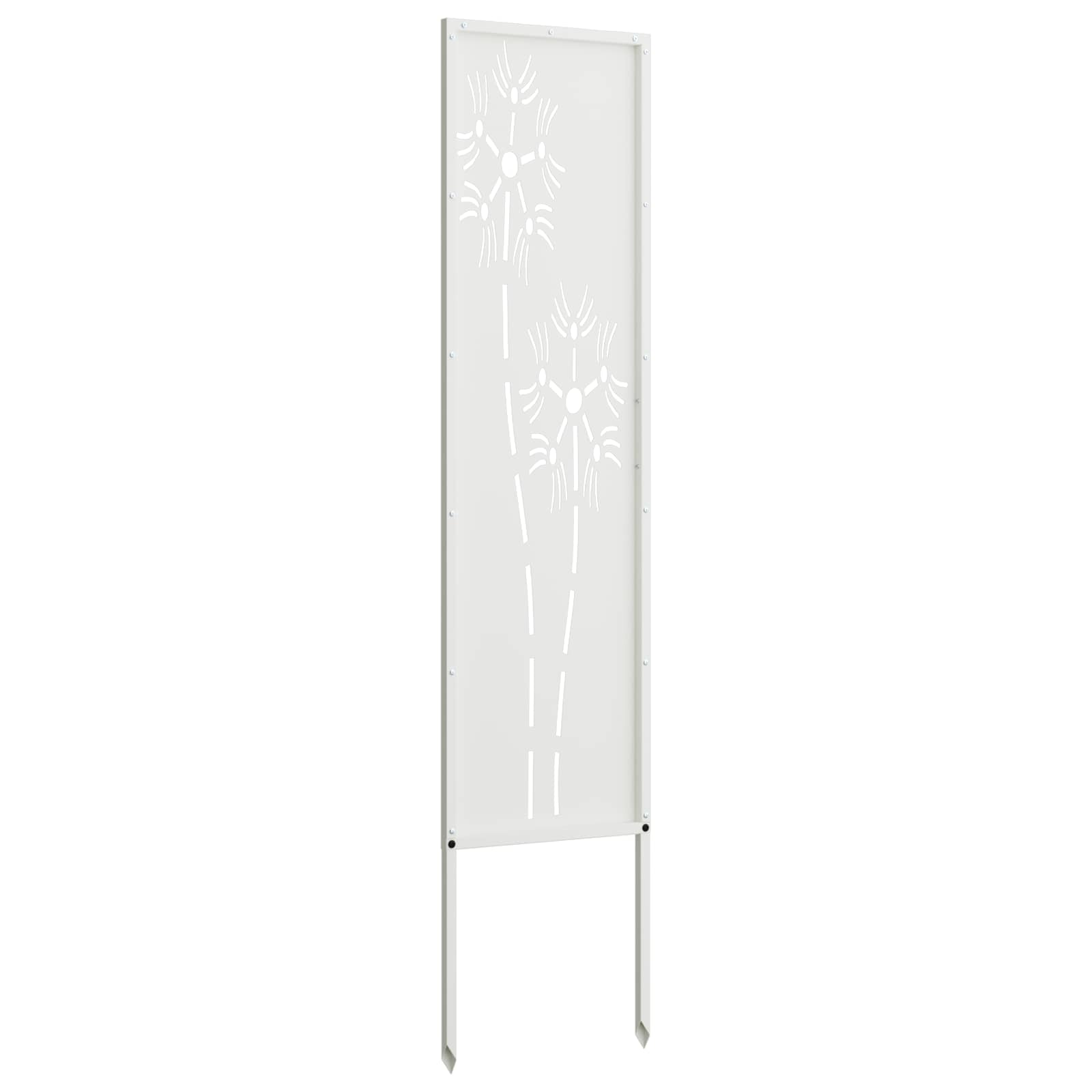 Écran de confidentialité de jardin Fretwork Blanc 32 x 140 cm vidaXL - 6