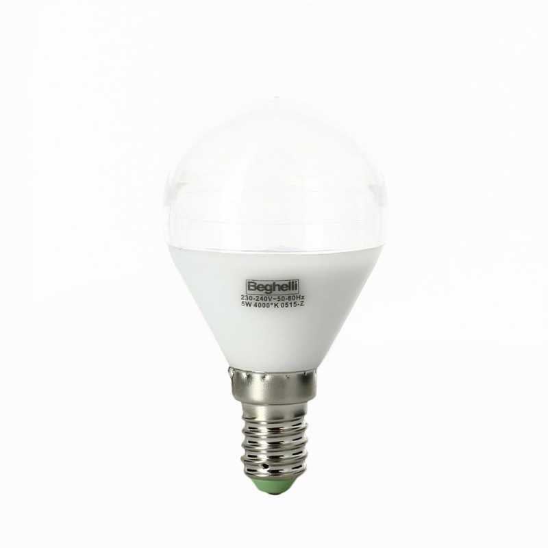 Beghelli LED-Lampe 4W E14 – Opalweiß, Energiesparend, Kleine Sonderform