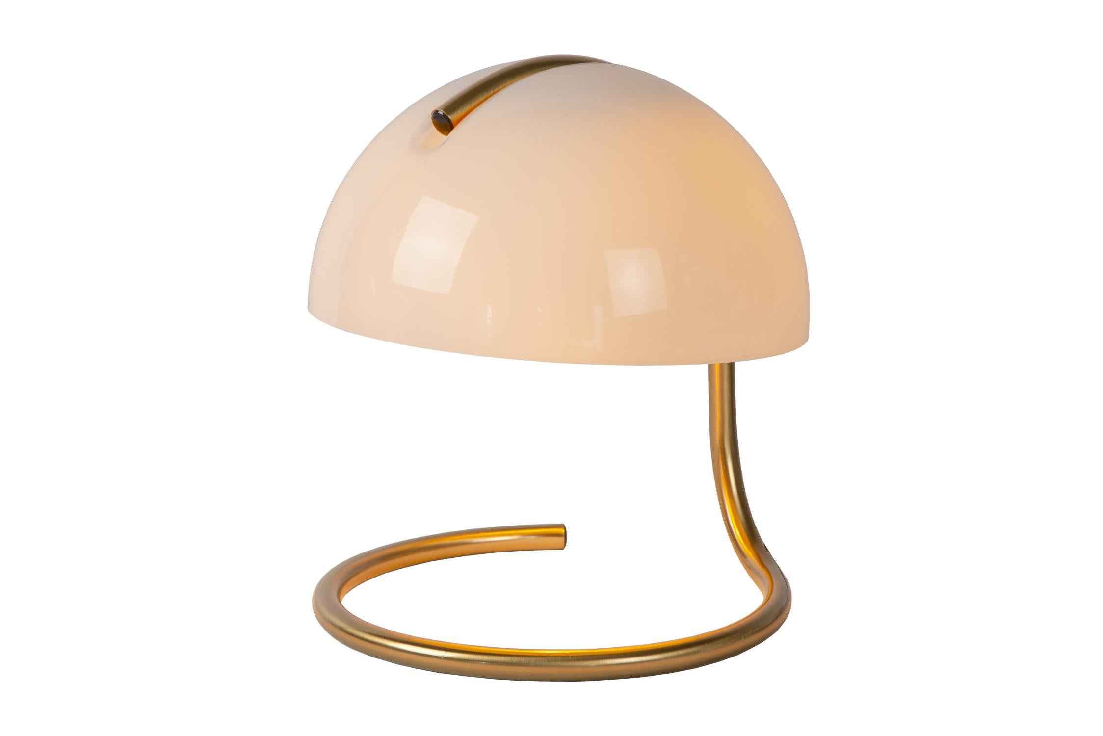 Lampa stołowa Cato biało-złota 1xE27x10W Lucide