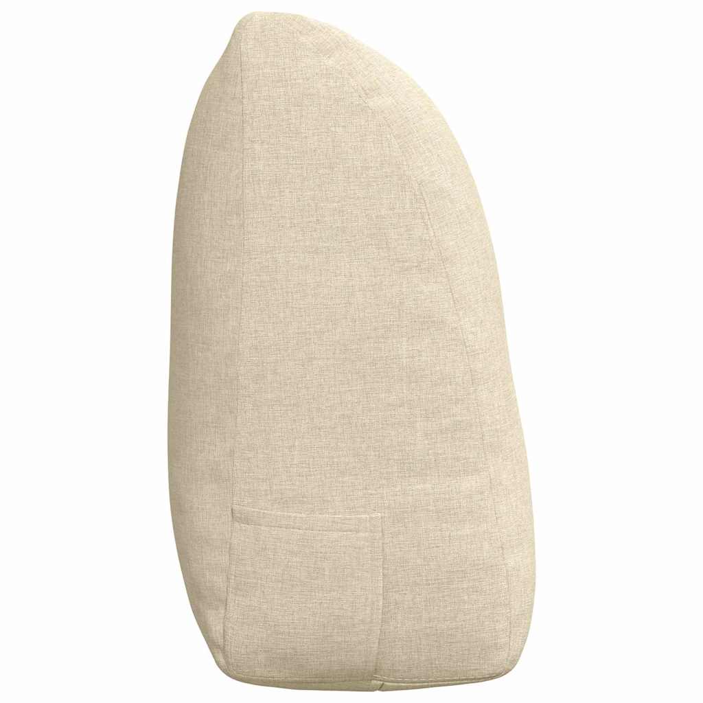 Coussin de Dos Crème 120 x 24 x 50 cm tissu vidaXL - 7