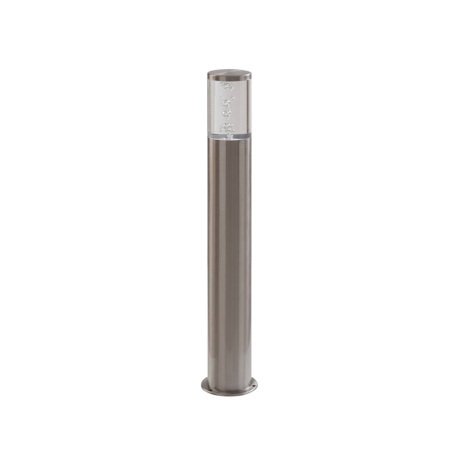 Lindby lámpara sobremuro belen de acero inoxidable con led, iluminación de senderos, baliza, iluminación de senderos, farola